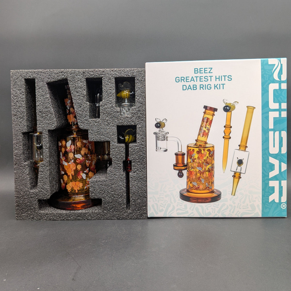 8" Pulsar Buzzing Bees Dab Rig Set