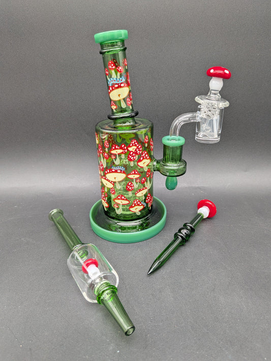8" Pulsar Shroomz Dab Rig Set