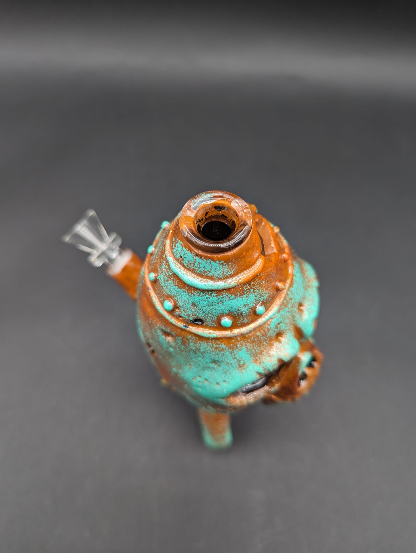 8" Radioactive Skull Rocket Bong-Avernic Smoke Shop