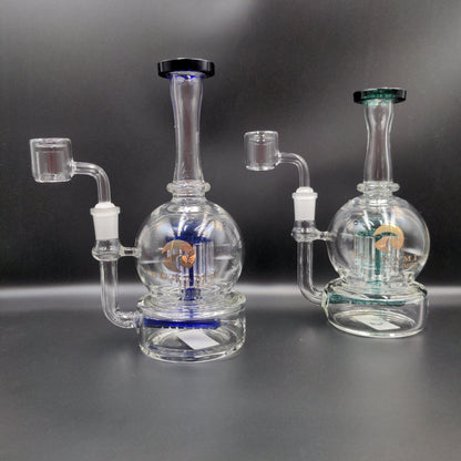 8" Tsunami Concentrate Rig Inline Tree - Meech Madness Smoke Shop
