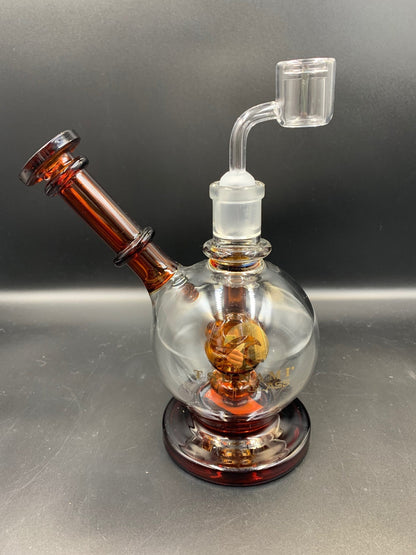 8" Tsunami Concentrate Rig Shower Head Side Neck Dome - Meech Madness Smoke Shop