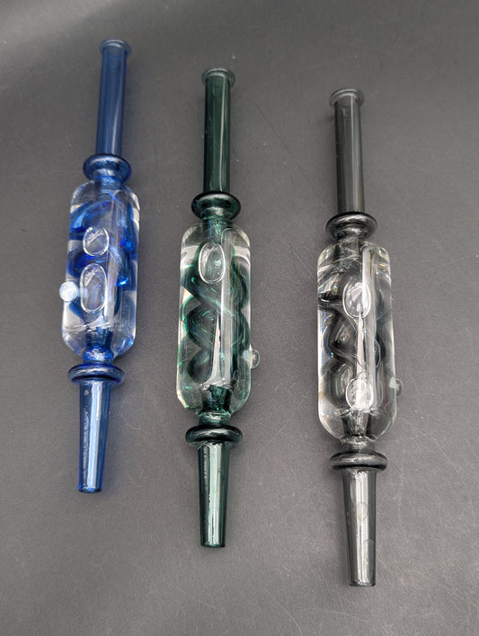 8.5" Glycerin DNA Helix Nectar Collector-Avernic Smoke Shop