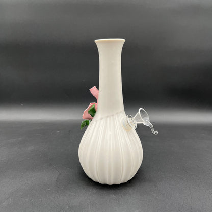 8.5" My Bud Vase Rose Ceramic Water Pipe