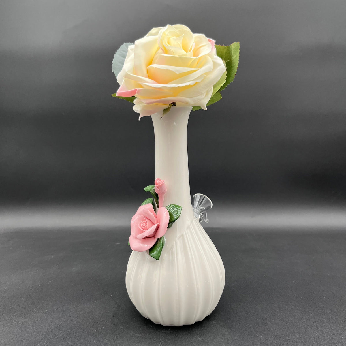 8.5" My Bud Vase Rose Ceramic Water Pipe