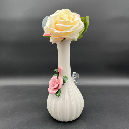 8.5" My Bud Vase Rose Ceramic Water Pipe