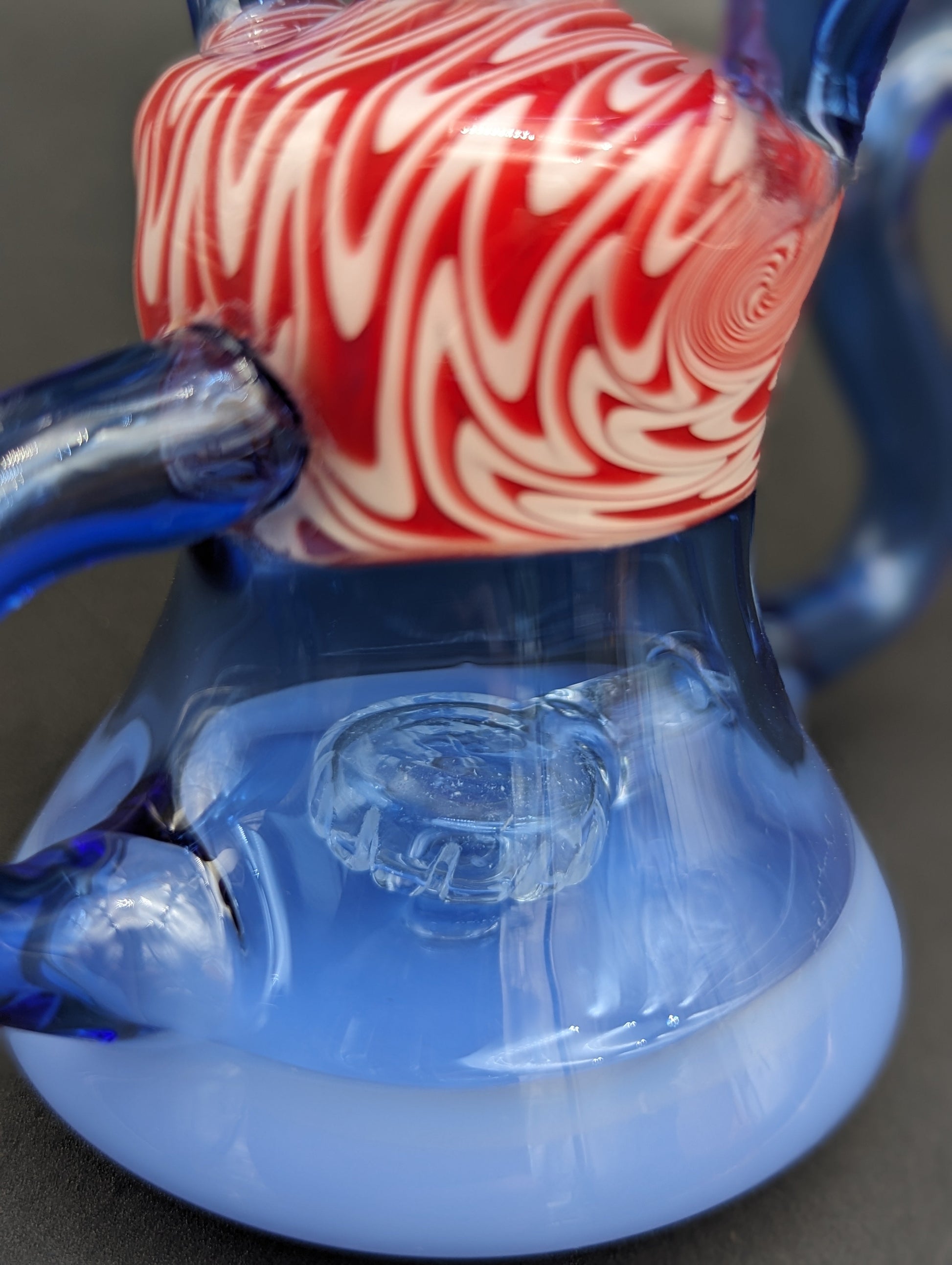 8.5" Peppermint Swirl Recycler Bong-Avernic Smoke Shop