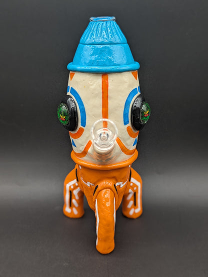 9" 3D Clay Rocket Ship Bong - Meech Madness Smoke Shop
