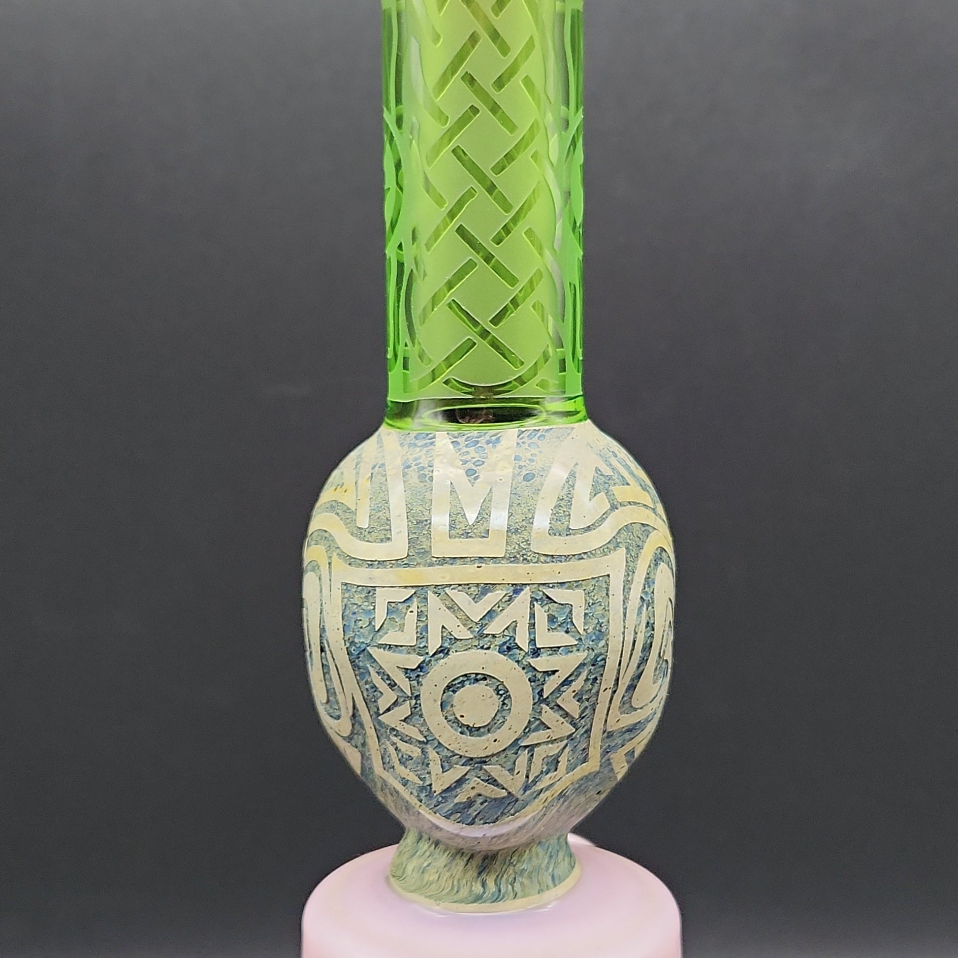 9" Aztec Face Beaker Water Pipe - Avernic Smoke Shop