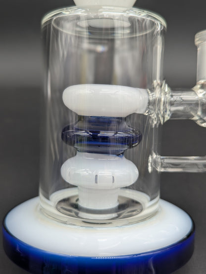9" Bent Neck Color Accent Showerhead Bong-Avernic Smoke Shop