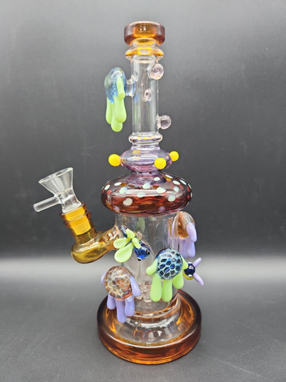 9" Dragonfly Honeycomb Drip Water Pipe - Avernic Smoke Shop