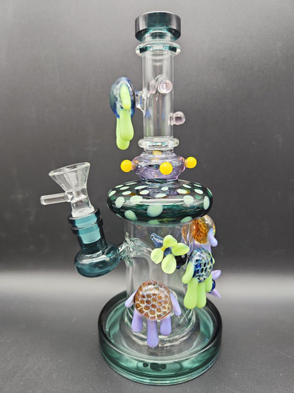 9" Dragonfly Honeycomb Drip Water Pipe - Avernic Smoke Shop