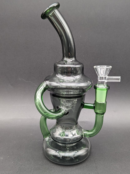 9" Full Color Klein Recycler Bong-Avernic Smoke Shop
