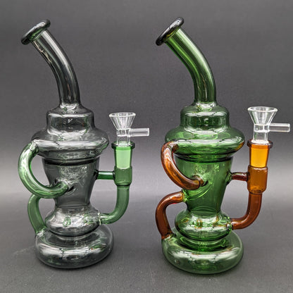 9" Full Color Klein Recycler Bong-Avernic Smoke Shop