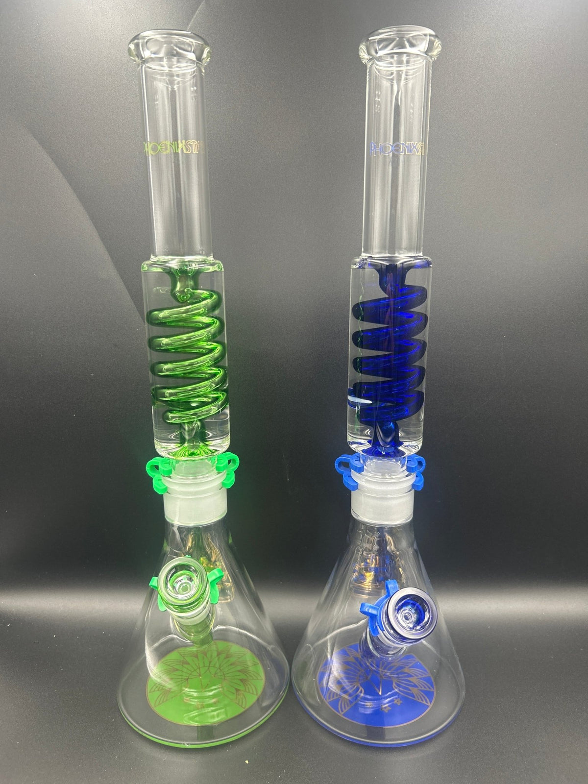 Phoenix Star 15.5” Coil Condenser Beaker Bong - Meech Madness Smoke Shop