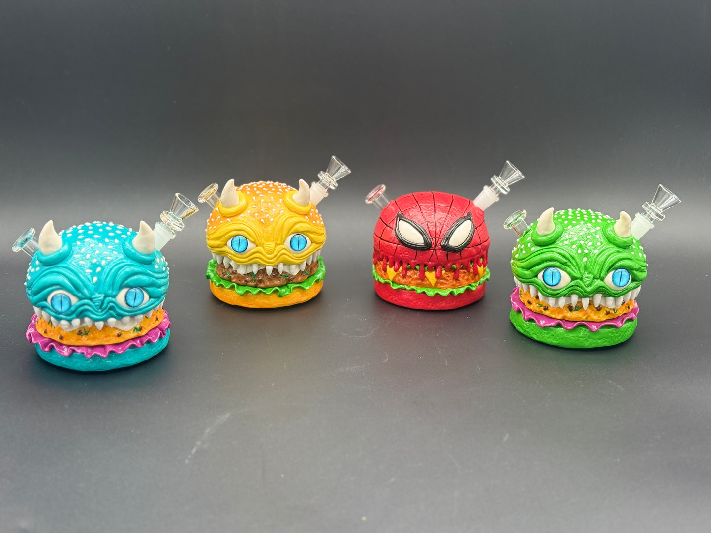 4" 3D Monster Burger Bong