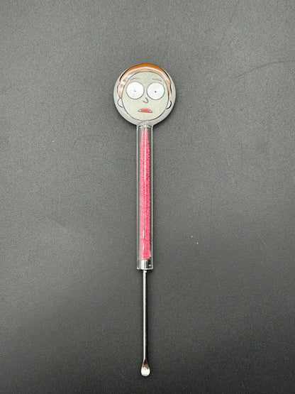 Space Adventures Glass Dab Tool With Glow In The Dark Sand