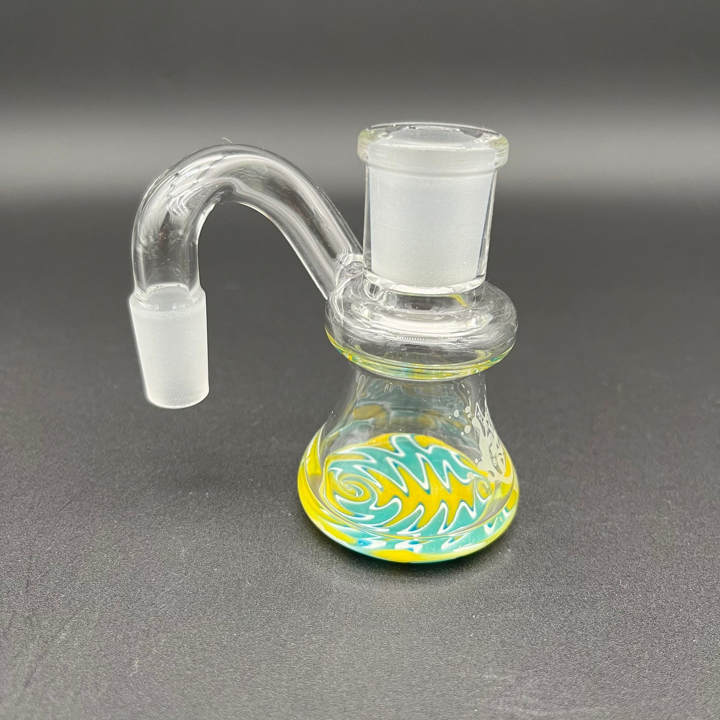 Pulsar Color Worked Dry Ash Catcher - 14mm 90 Degrees-Meech Madness Smoke Shop