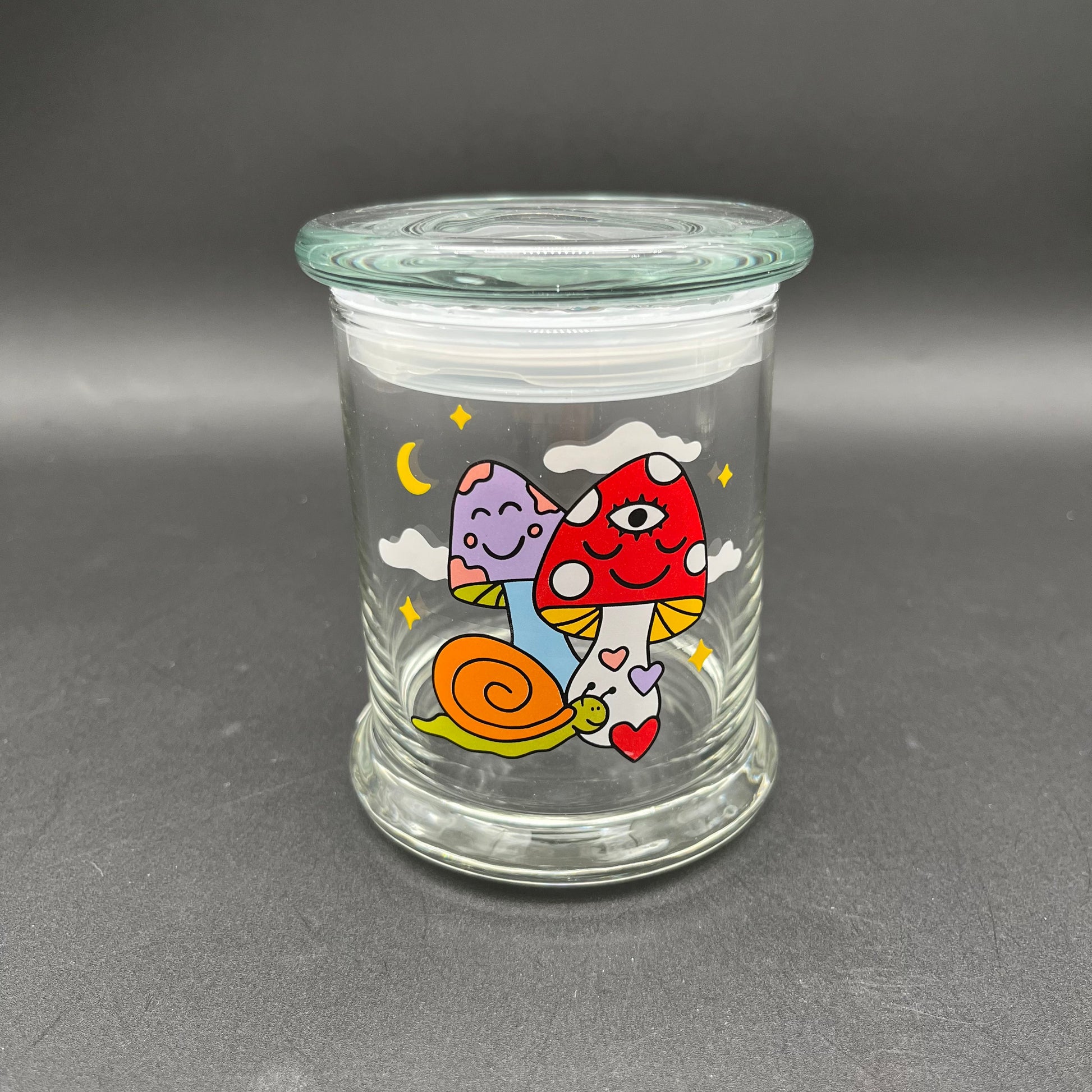 Pulsar 420 Jars x Wokeface Pop Top | Woke Cosmic Mushroom | 1/2 oz-Avernic Smoke Shop