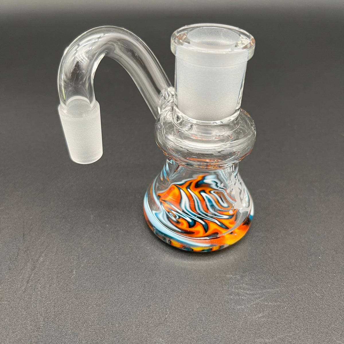 Pulsar Color Worked Dry Ash Catcher - 14mm 90 Degrees-Meech Madness Smoke Shop