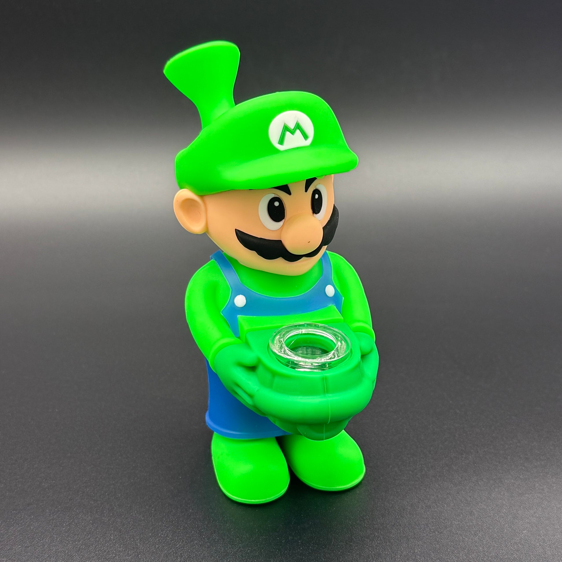 6” Cartoon Plumber Silicone Bubbler - Meech Madness Smoke Shop