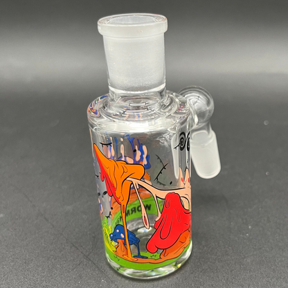 Psychedelic Mushroom Dry Ash Catcher - 14mm 45°-Avernic Smoke Shop