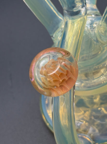8” Silver Fumed Dab Rig From Phoenix Glass