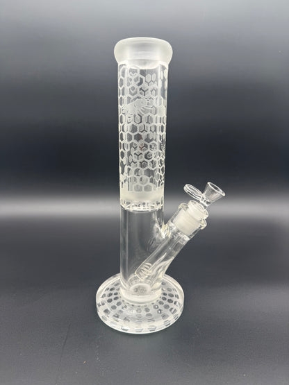 12” Frosted Bee Straight Tube