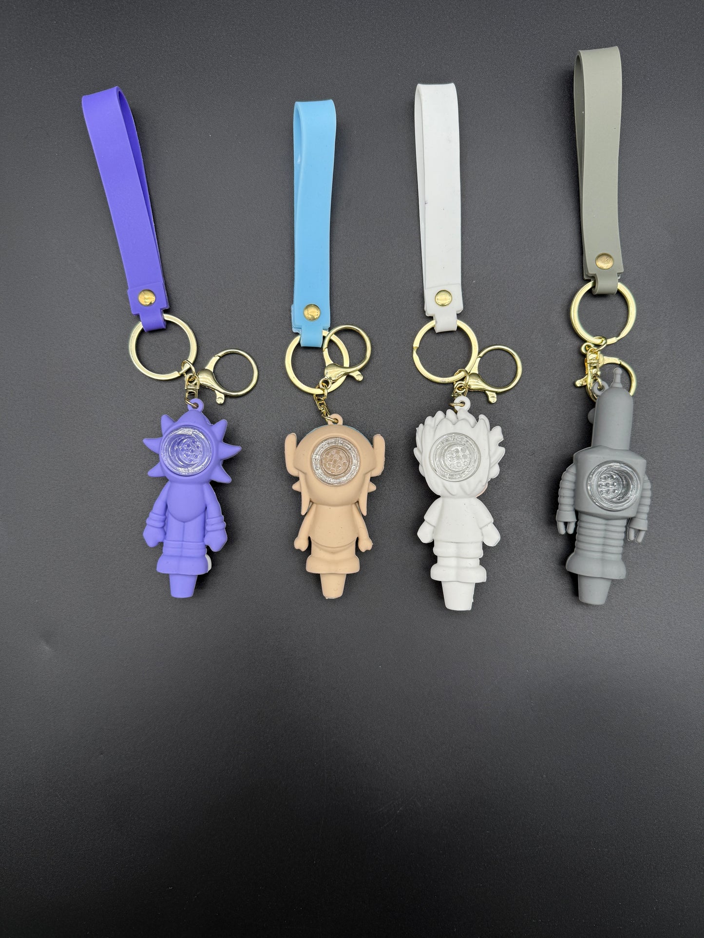 Anime Inspired Silicone Keychain Pipes