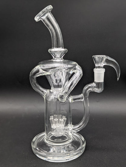 2K Glass 10" Sprinkler Recycler Bong