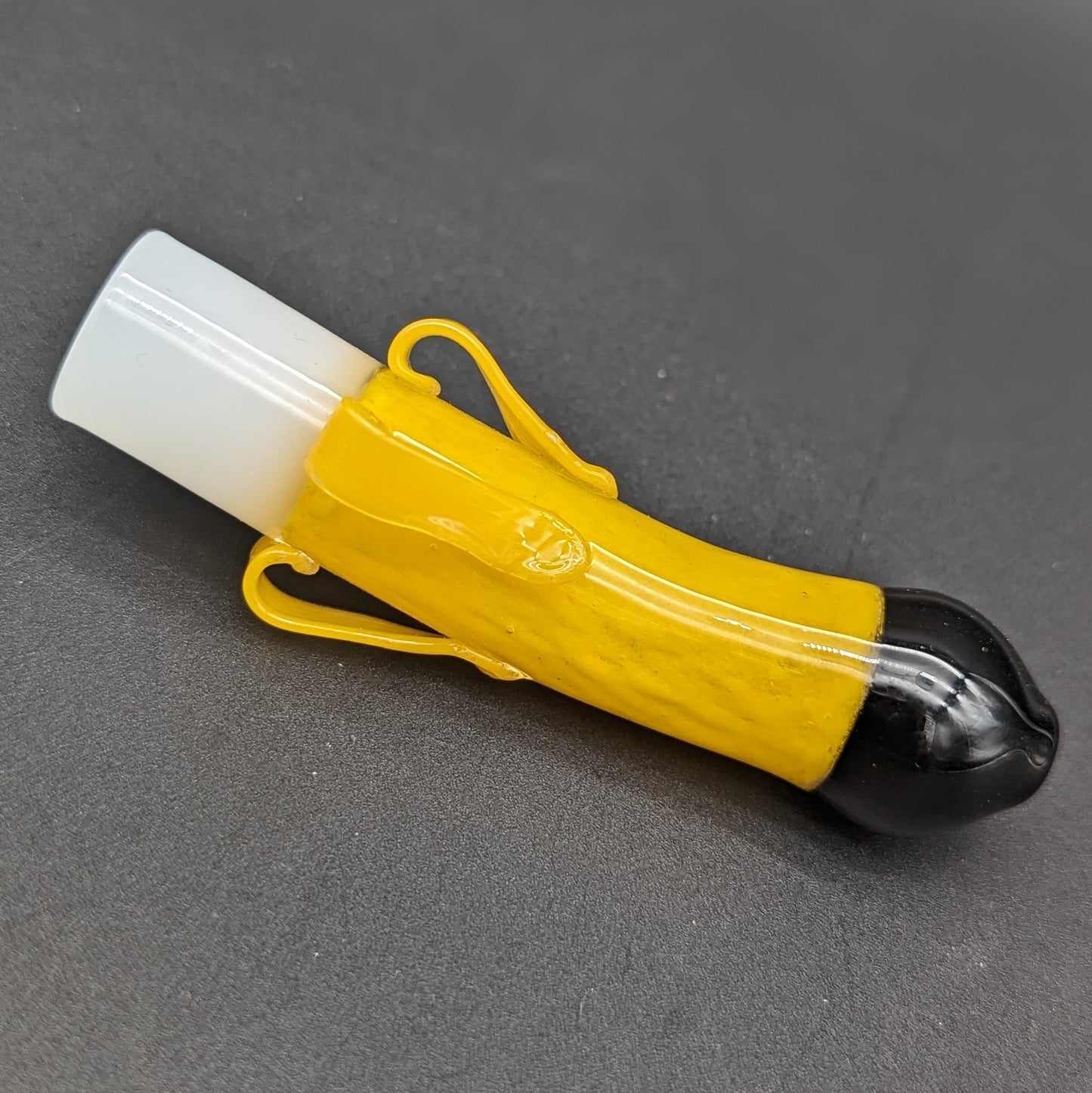 A - peeling Banana Glass Chillum | 3.25" - Meech Madness Smoke Shop