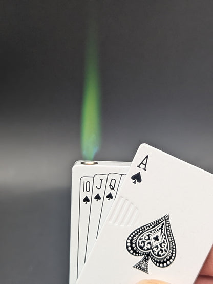 Ace of Spades Green Jet Lighter-Meech Madness Smoke Shop