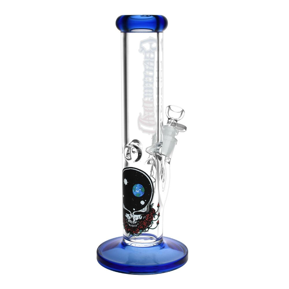 Grateful Dead x Pulsar Straight Tube Glass Bong - 11.75" / 14mm F