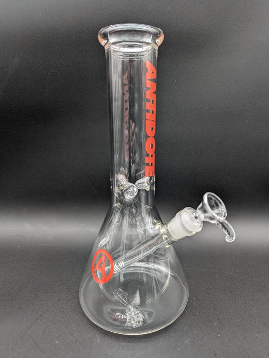 Antidote Glass 12" Red Eye Beaker - Meech Madness Smoke Shop