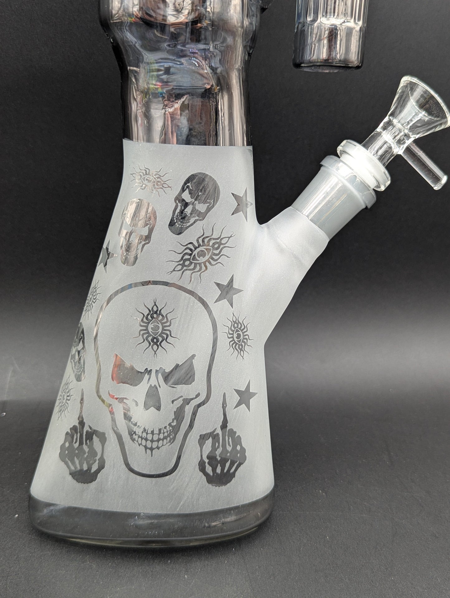 AR-15 Glass Sandblasted Gun Bong 24"-Avernic Smoke Shop