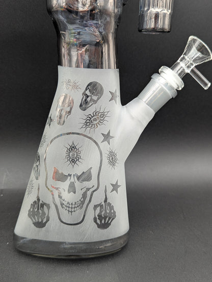 AR-15 Glass Sandblasted Gun Bong 24"-Avernic Smoke Shop