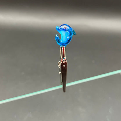 Assorted Glass Joint Roach Clip | 3" - Meech Madness Smoke Shop