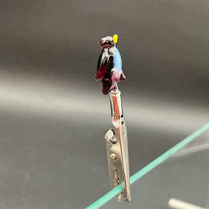 Assorted Glass Joint Roach Clip | 3" - Meech Madness Smoke Shop