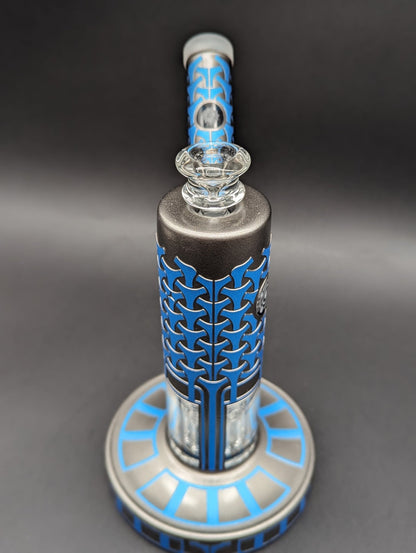 Asteroid Glass - Ionic Armor 9″ Water Pipe - Meech Madness Smoke Shop