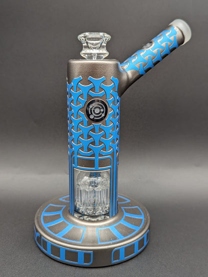 Asteroid Glass - Ionic Armor 9″ Water Pipe - Meech Madness Smoke Shop