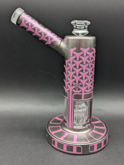 Asteroid Glass - Ionic Armor 9″ Water Pipe - Meech Madness Smoke Shop