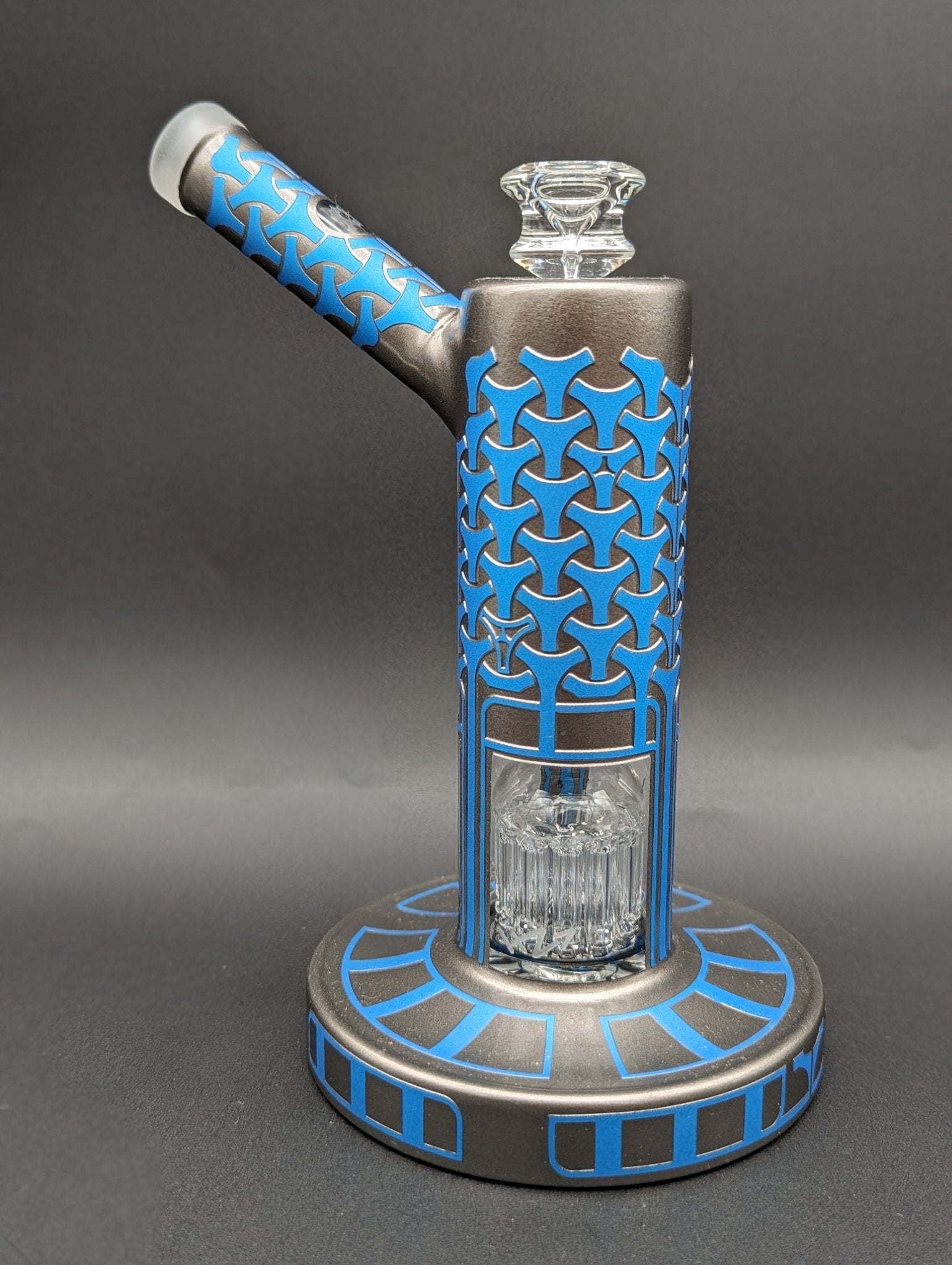 Asteroid Glass - Ionic Armor 9″ Water Pipe - Meech Madness Smoke Shop