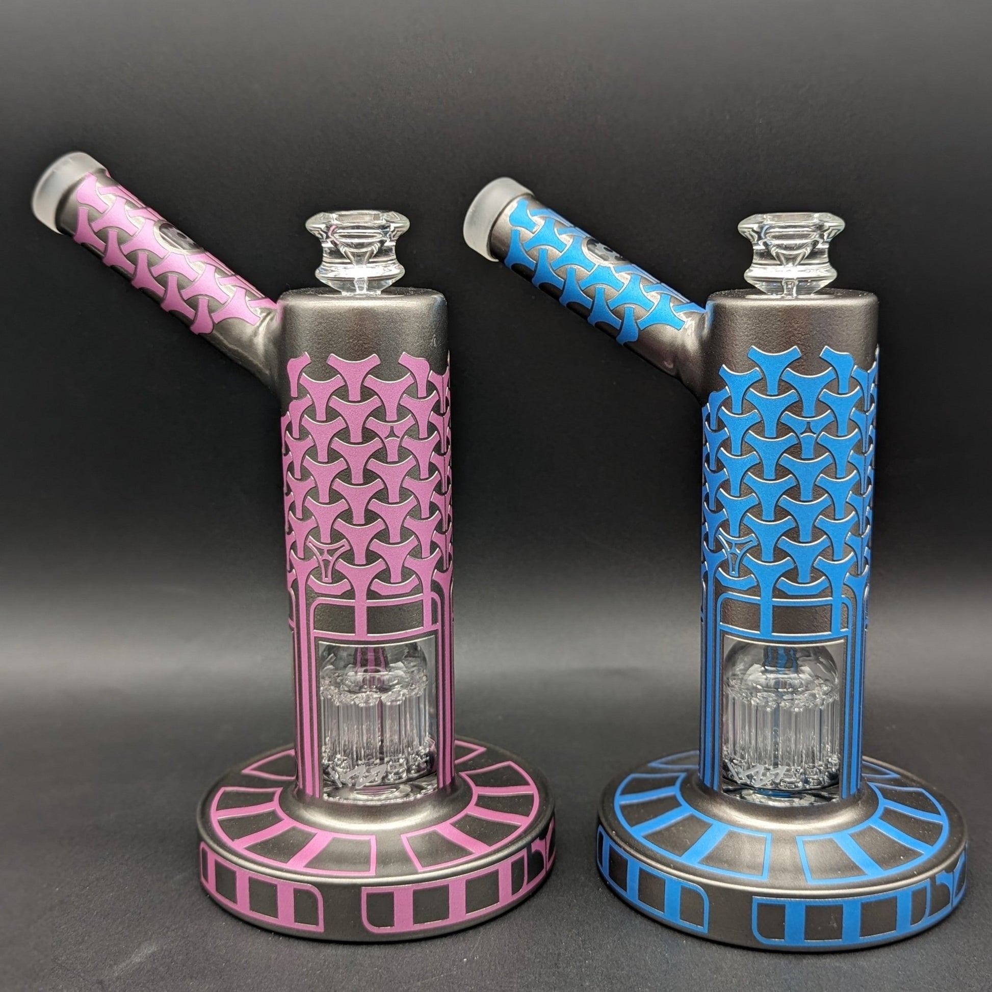 Asteroid Glass - Ionic Armor 9″ Water Pipe - Meech Madness Smoke Shop