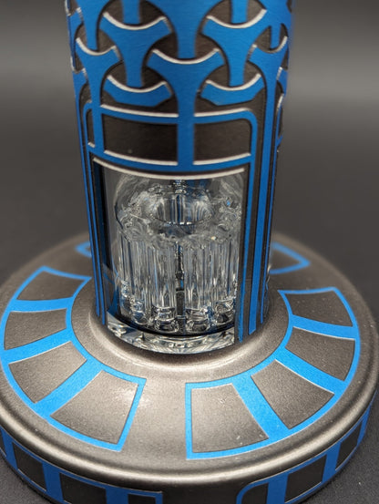 Asteroid Glass - Ionic Armor 9″ Water Pipe - Meech Madness Smoke Shop