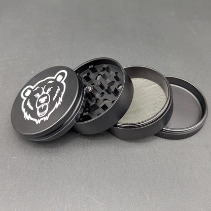 Bear Quartz 60mm 4-Piece Aluminum Grinder-Meech Madness Smoke Shop