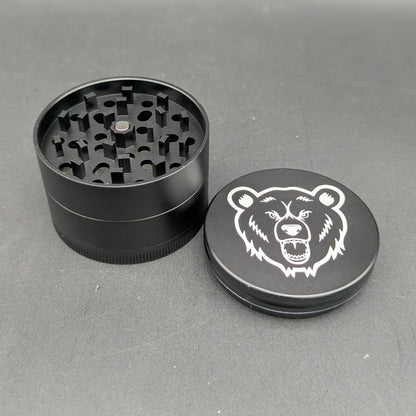 Bear Quartz 60mm 4-Piece Aluminum Grinder-Meech Madness Smoke Shop