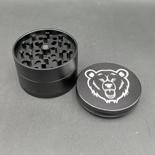 Bear Quartz 60mm 4-Piece Aluminum Grinder-Meech Madness Smoke Shop