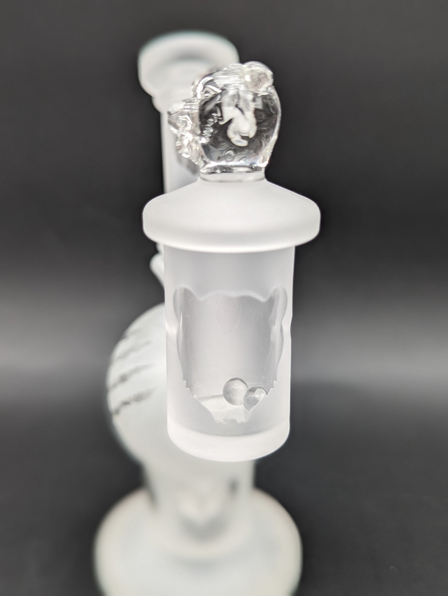 Bear Quartz Sandblasted Sphere Dab Rig Set - Meech Madness Smoke Shop