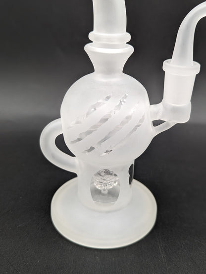 Bear Quartz Sandblasted Sphere Dab Rig Set - Meech Madness Smoke Shop