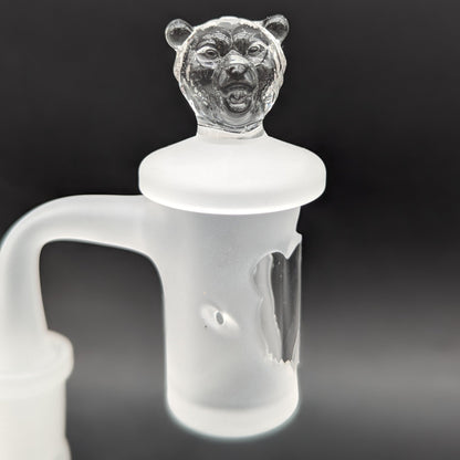 Bear Quartz Sandblasted Sphere Dab Rig Set - Meech Madness Smoke Shop