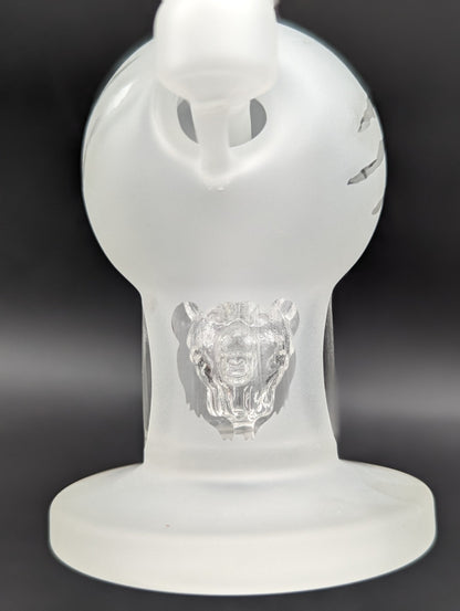 Bear Quartz Sandblasted Sphere Dab Rig Set - Meech Madness Smoke Shop